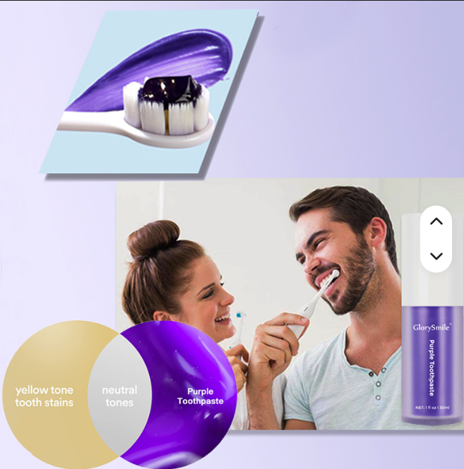 Pasta Dental Blanqueadora Morada 💜 Para una sonrisa más brillante