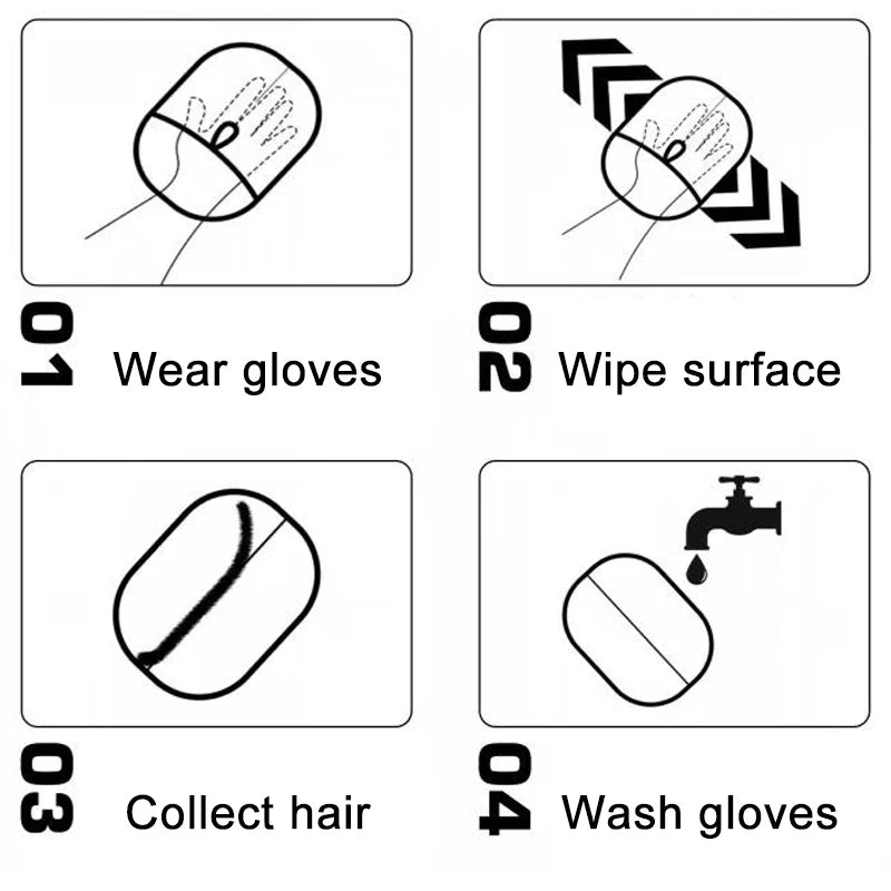 Pet Hair Cleaning And Collection Gloves Pet